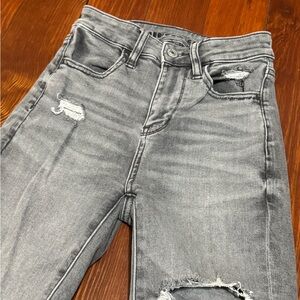 #13 Womens American Eagle black jeans size 000 next level stretch super hi rise
